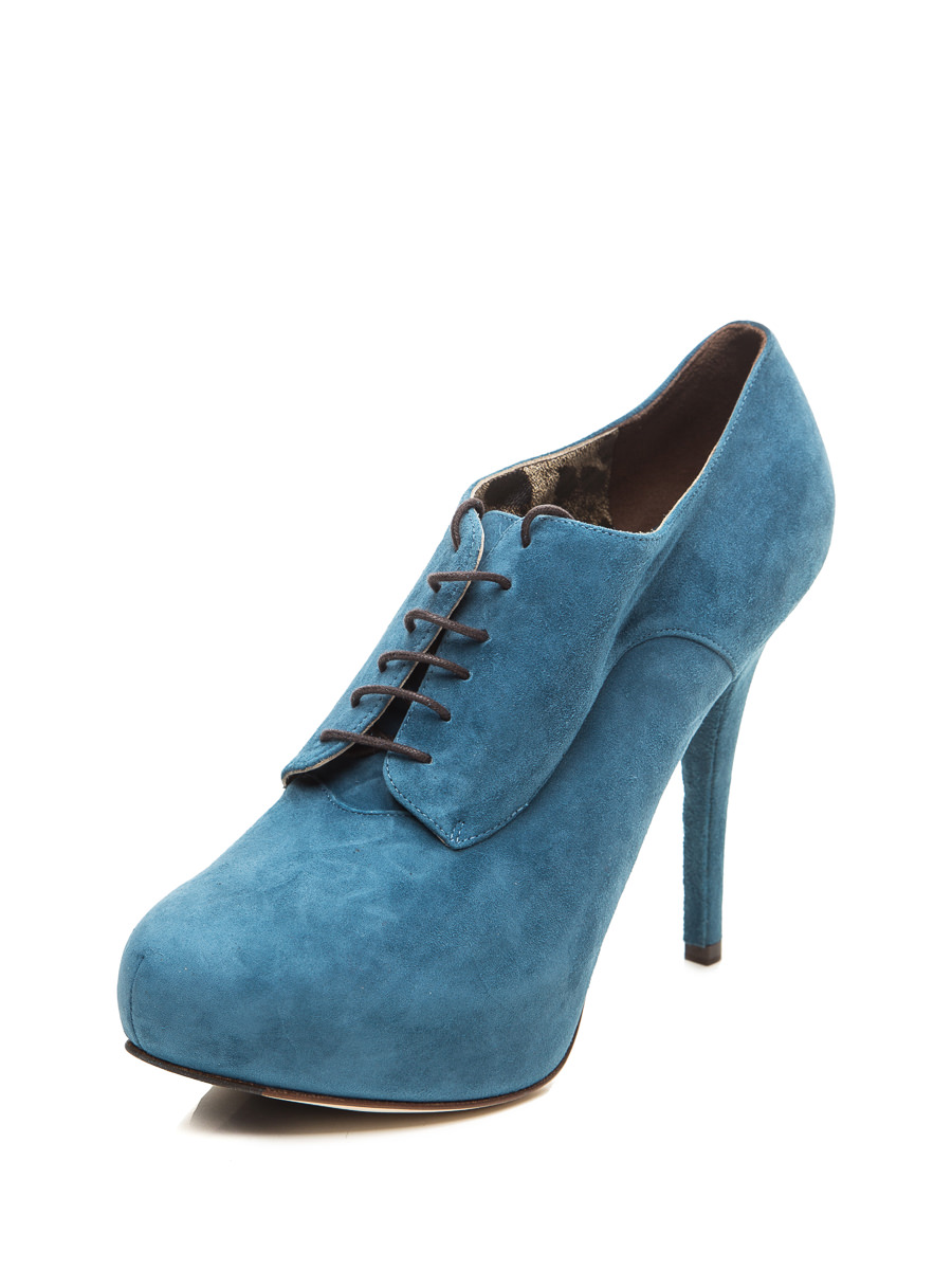 Dolce&Gabbana 蓝色系带高跟及踝靴