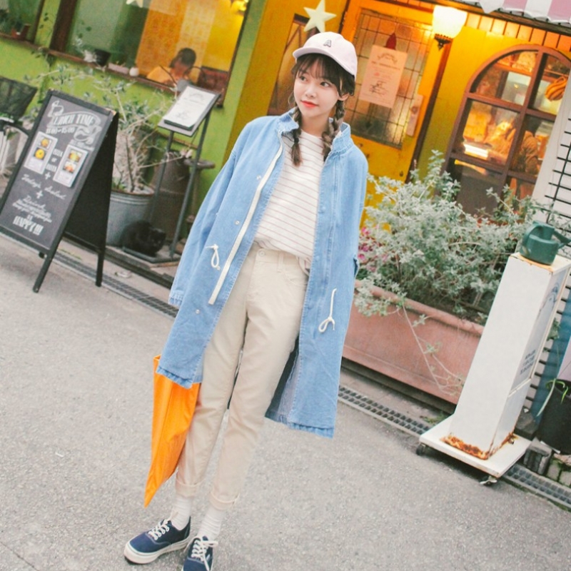 韩国stylenanda官方正品 基本款纯色休闲牛仔裤