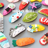 Trái tim con gái thật dễ thương! Dễ thương thỏ cà rốt phim hoạt hình kẹp tóc bangs tóc gãy BB clip Hàn Quốc tóc clip phụ kiện tóc dây buộc tóc đẹp