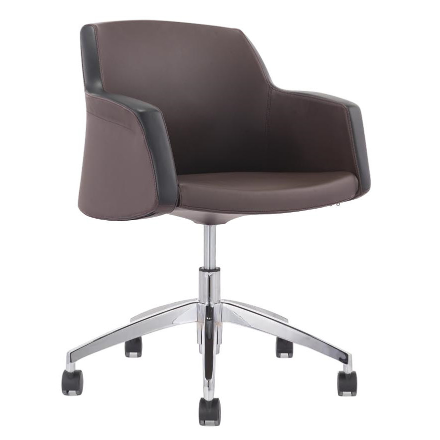 Scandinavian designer armrest soft chair meeting guest office leisure rotating home computer chair business negotiation meeting chair