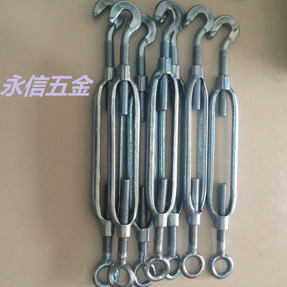 Galvanized flower basket screw flower basket screw open body flower and blue wire rope pull-tight machine national standard open body flower basket M20