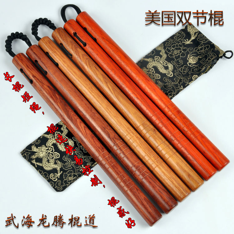 GGrowth wooded rope Wood sticks American Double Sticks Real Combat Training Performance Double-Stick Unique