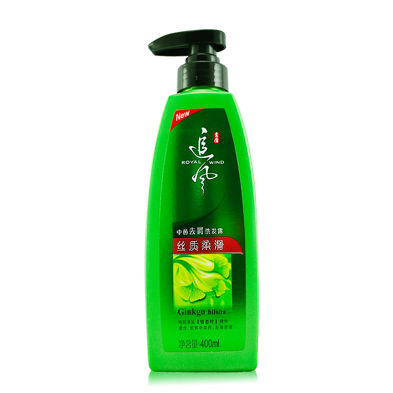 追风中药去屑丝质柔滑洗发露400ml l抚平毛躁滋润洗发水