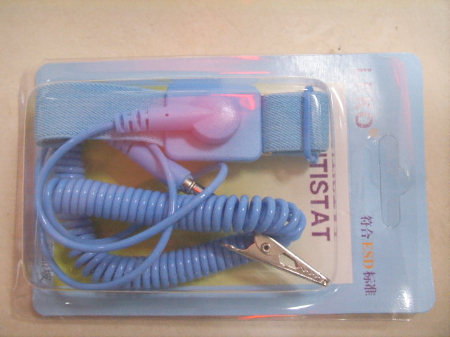 Anti-static PU Wrist Guard Japanese Buckle Wired Electrostatic Ring High Quality Anti-static Wired PU Wrist Guard