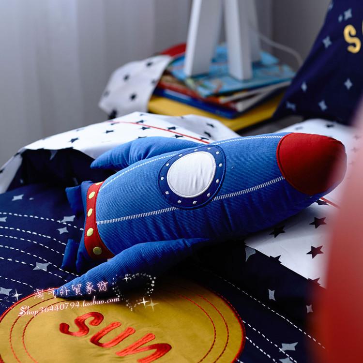 New Star plane pillow sofa car floating window containing core cushion kindergarten toys children pillow rocket