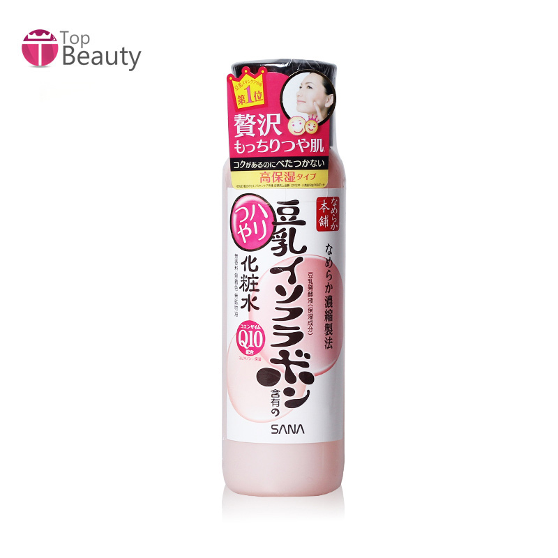 日本 SANA/莎娜 豆乳美肌Q10弹力光泽美白滋润保湿化妆水 200ml