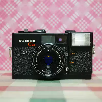 Konica C35 EF Qiao Si Nong HEXANON 38mm f2 8 fixed focus lens 135 side axis negative camera