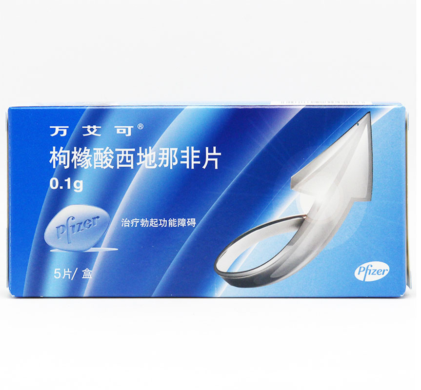 万艾可 万艾可/VIAGRA 枸橼酸西地那非片 0.1g*5片/盒
