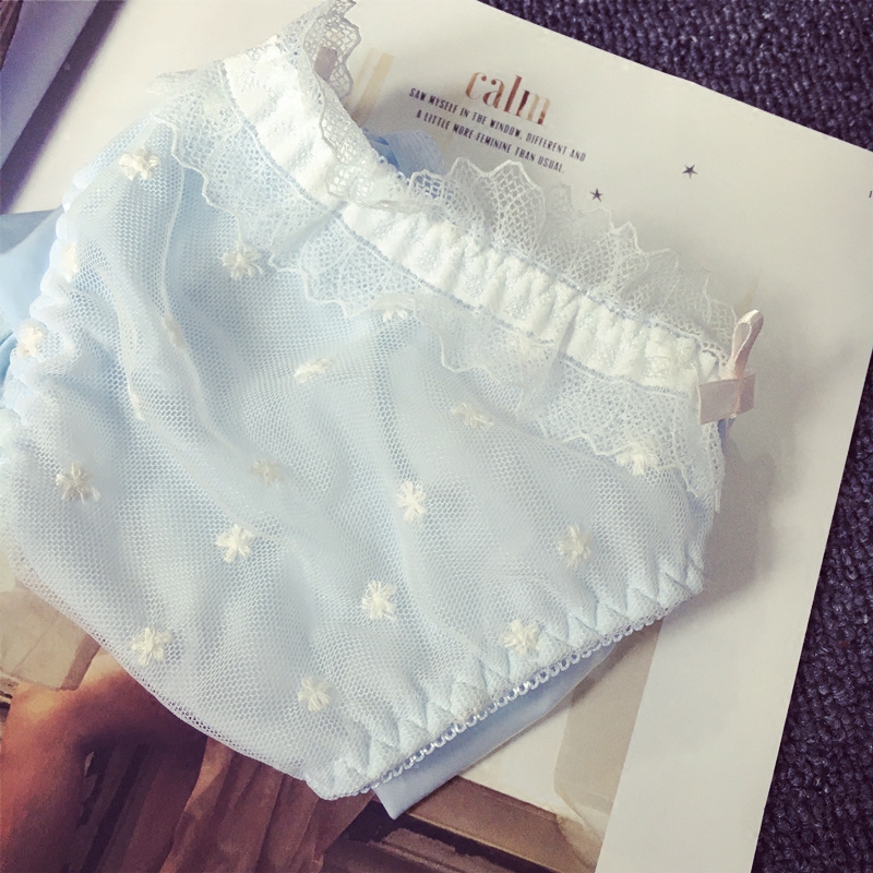 TK 立体刺绣小花清新少女内裤 4色   pk32