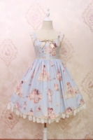 Alice cô gái ban đầu mới sơn dầu Lolita thiên thần xử lý nơ tie dây váy váy mùa đông