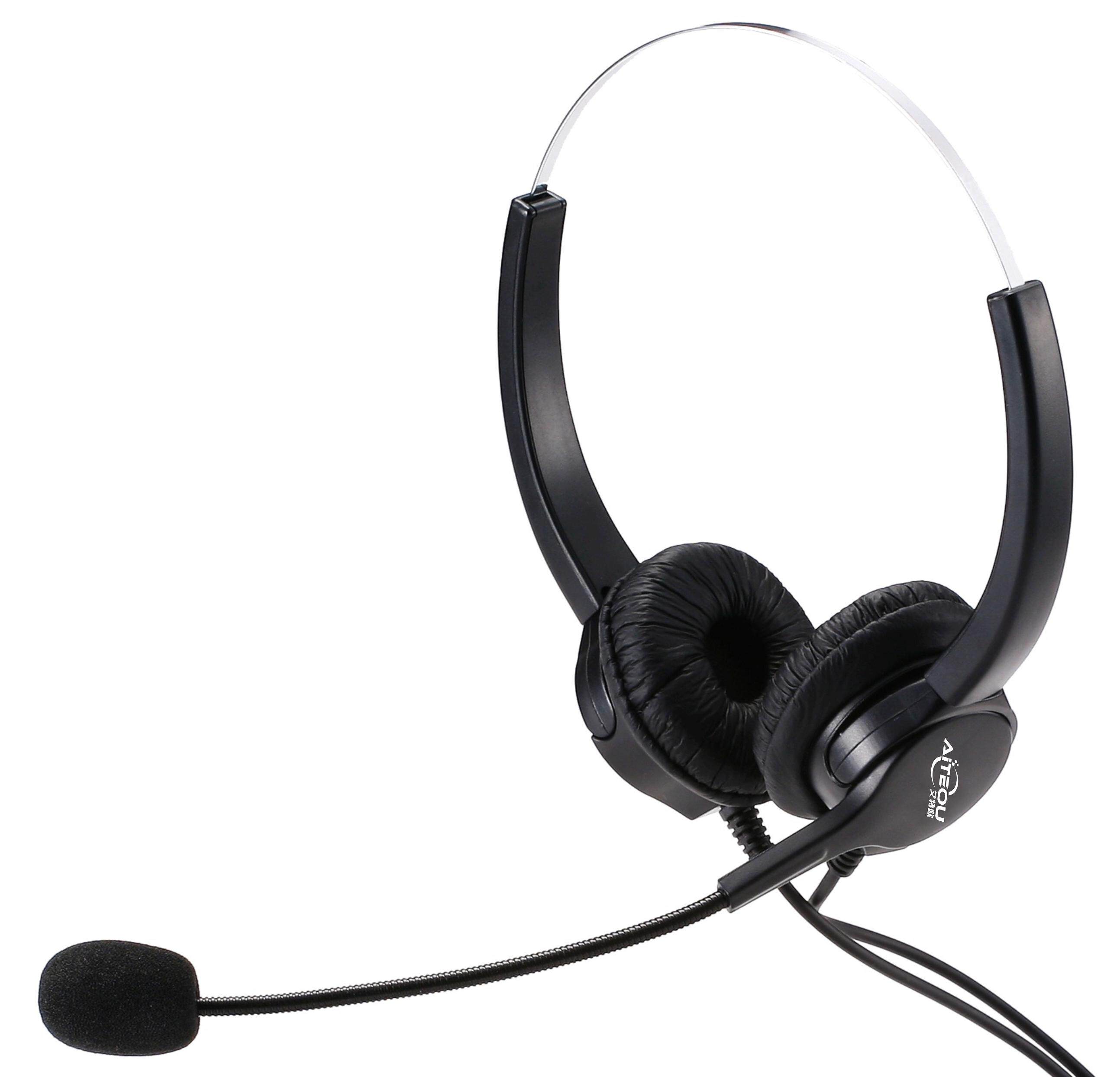 Professional Call Center Binaural Headphones Ear phone customer service seat telephone traffic headphone ear phone
