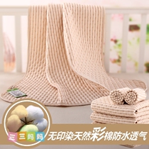 No fluorescent color cotton baby isolation pad Autumn and winter waterproof breathable baby isolation pad Childrens cotton washable mattress