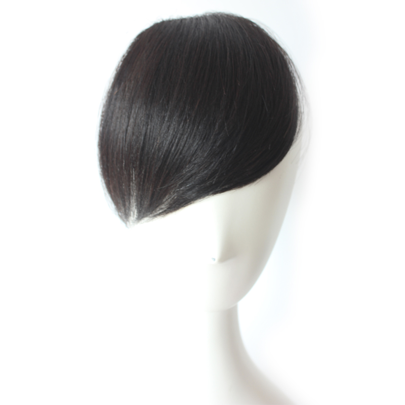 Real Hair Slanted Sea-No-Mark Invisible Fake LiveSea Slice Handloom Split The Sea Wig Tonic Hair Patch Fix Face Wig Piece