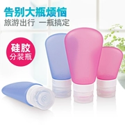 Du lịch silicone chai phụ kem dưỡng da dầu gội đầu sữa tắm mỹ phẩm bóp báo chí chai du lịch - Rửa sạch / Chăm sóc vật tư