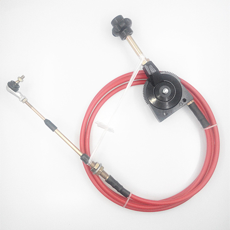 Change retrofitted with excavator harvesters Hand Throttle Pull Wire Controller Engineering Machinery Straight Manual Throttle Ball Head Type