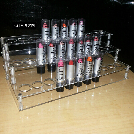 Eyeliner rack multi-layer lipstick rack lip gloss display rack acrylic rack plexiglass rack lattice shop