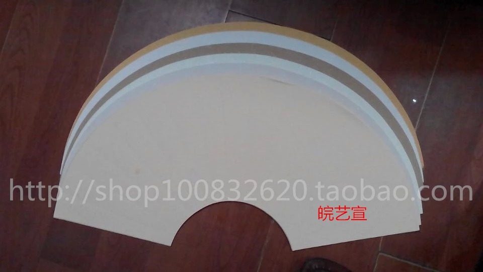 Pure handmade refined pink sector fan surface