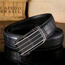 Belt men leather automatic buckle youth Korean version of the wild simple trendy business men pure cowhide pants belt men