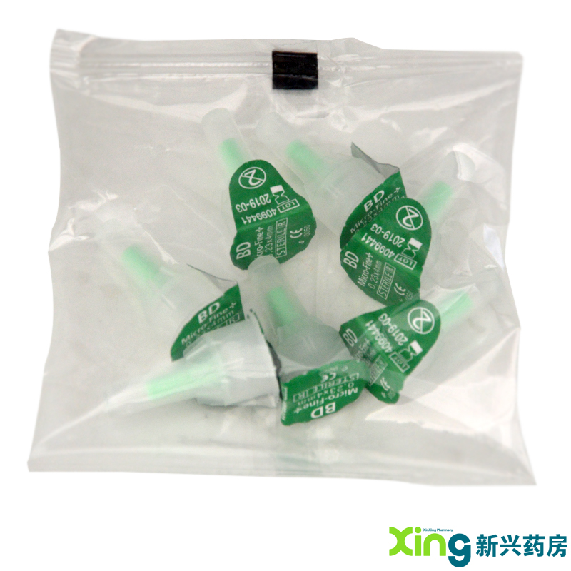 BD 优锐一次性使用注射笔用针头 32G*4mm*7支胰岛素针头 6盒装
