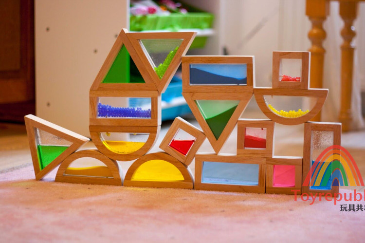 British TickiT Award - winning Alick Block Baby Environmentally Protective Block Wooden Children's Puzzle Toy 1 - 3 years old