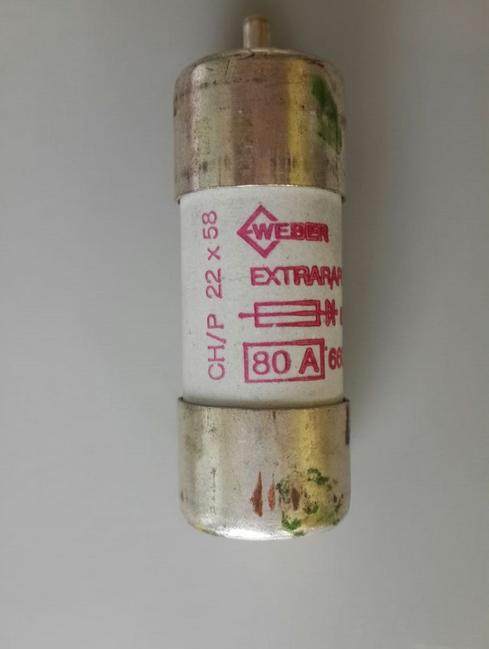 WEBER fuse 80A 660V aR 22*58 with firing pin