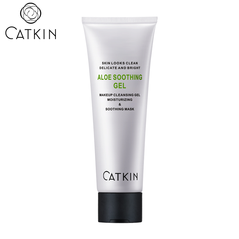 Catkin/卡婷芦荟啫喱温和眼唇脸部卸妆洁面/保湿补水面膜一瓶两用