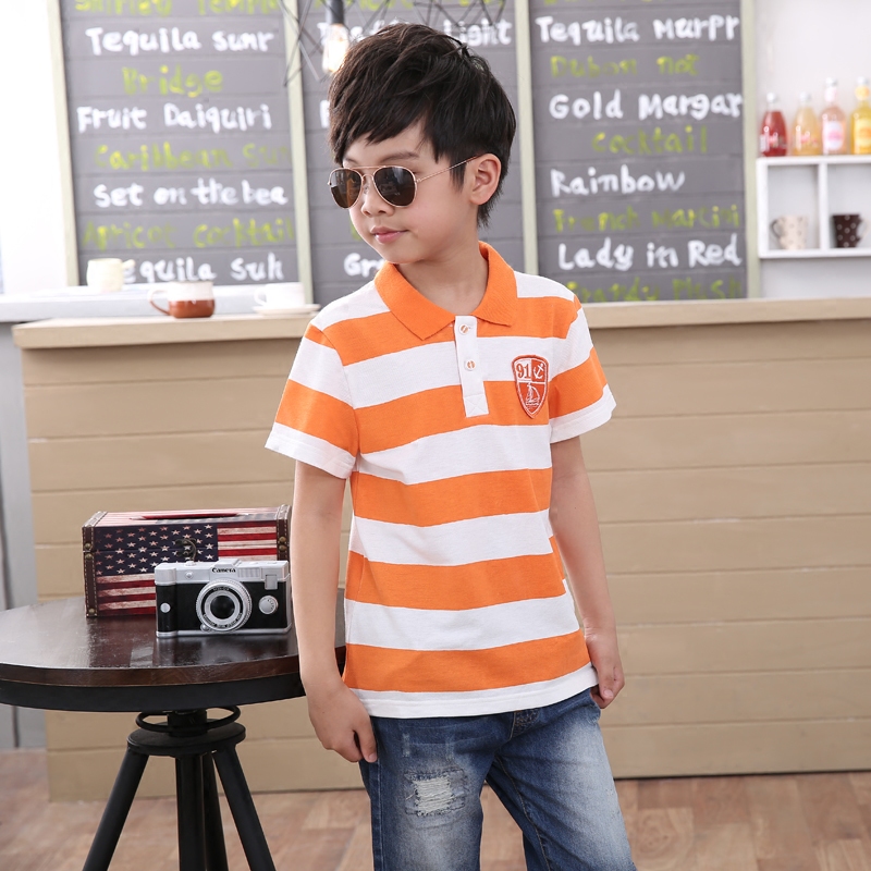 (daily special price) Tong clothes polo shirt boy T-shirt CUHK child blouse spring and summer new child short sleeve t-shirt