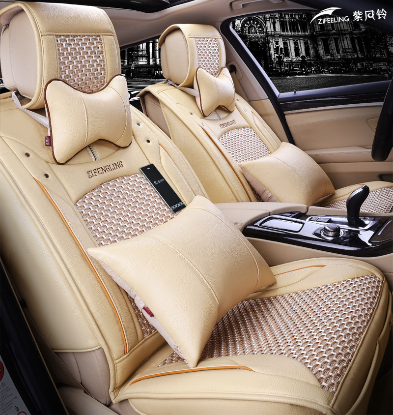 夏天汽车坐垫冰丝凉垫斯巴鲁XV傲虎森林人力狮夏季专用全包座垫套
