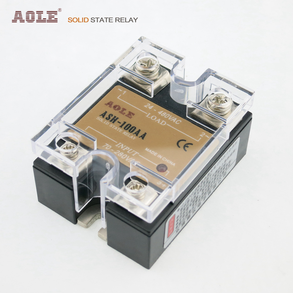 Direct Sale 100A Orle Electronic Single-phase Solid State Relay ASH-100AA AC-AC Spot Quality 480VAC