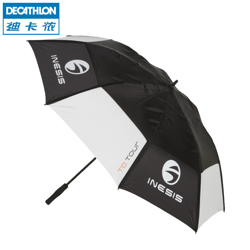 迪卡侬 高尔夫雨伞 防风设计 商务自动伞防风直(长)柄 INESIS
