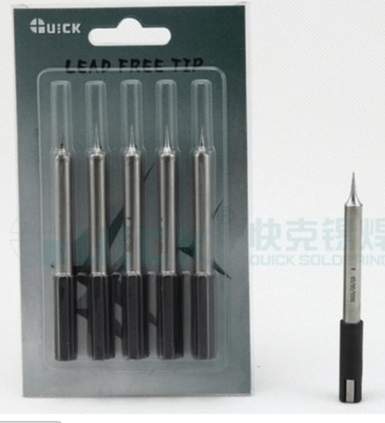 Original QUICK 303 303B lead-free soldering station soldering iron head 303-I pointed single price