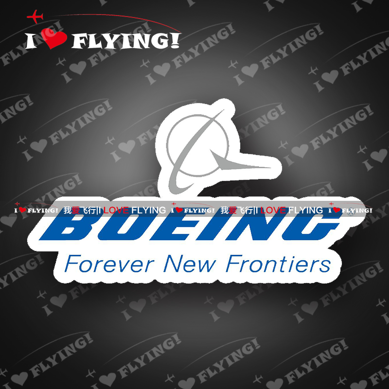 I Love Flight) Boeing FOREVER Air Travel Boarding CREW Flight Crew Pull-Lever Box Sticker Tide Sticker