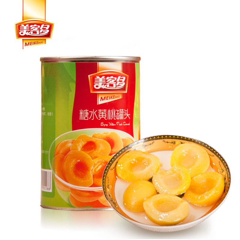 【天猫超市】美客多 糖水黄桃罐头 425g/罐 方便新鲜水果罐头零食