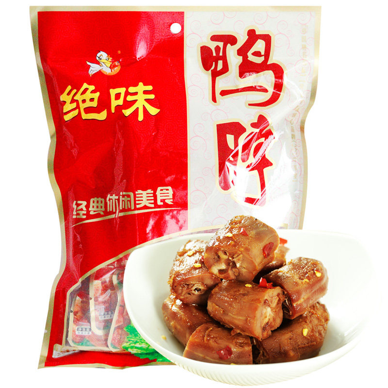 【天猫超市】绝味鸭脖 招牌麻辣鸭脖子200g/袋 湖南特产卤味零食