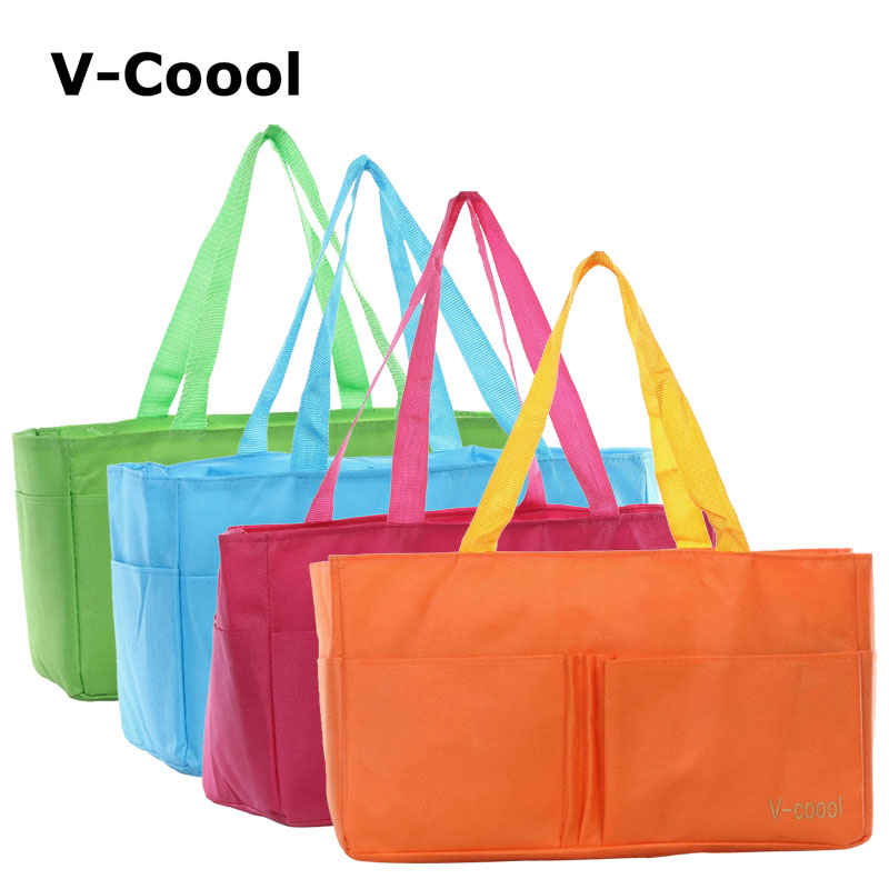 V-COOOL时尚多功能妈咪包内胆无纺布手提分隔收纳包3247正品发票