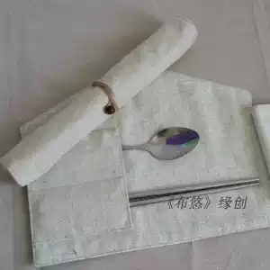 Handmade cloth chopsticks bag travel to work portable tableware bag chopsticks spoon Knife and Fork storage cloth cover
