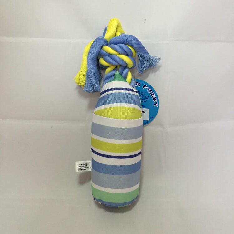 Export-tailed single dog sounding toy Bottle shape Knot pulling interaction