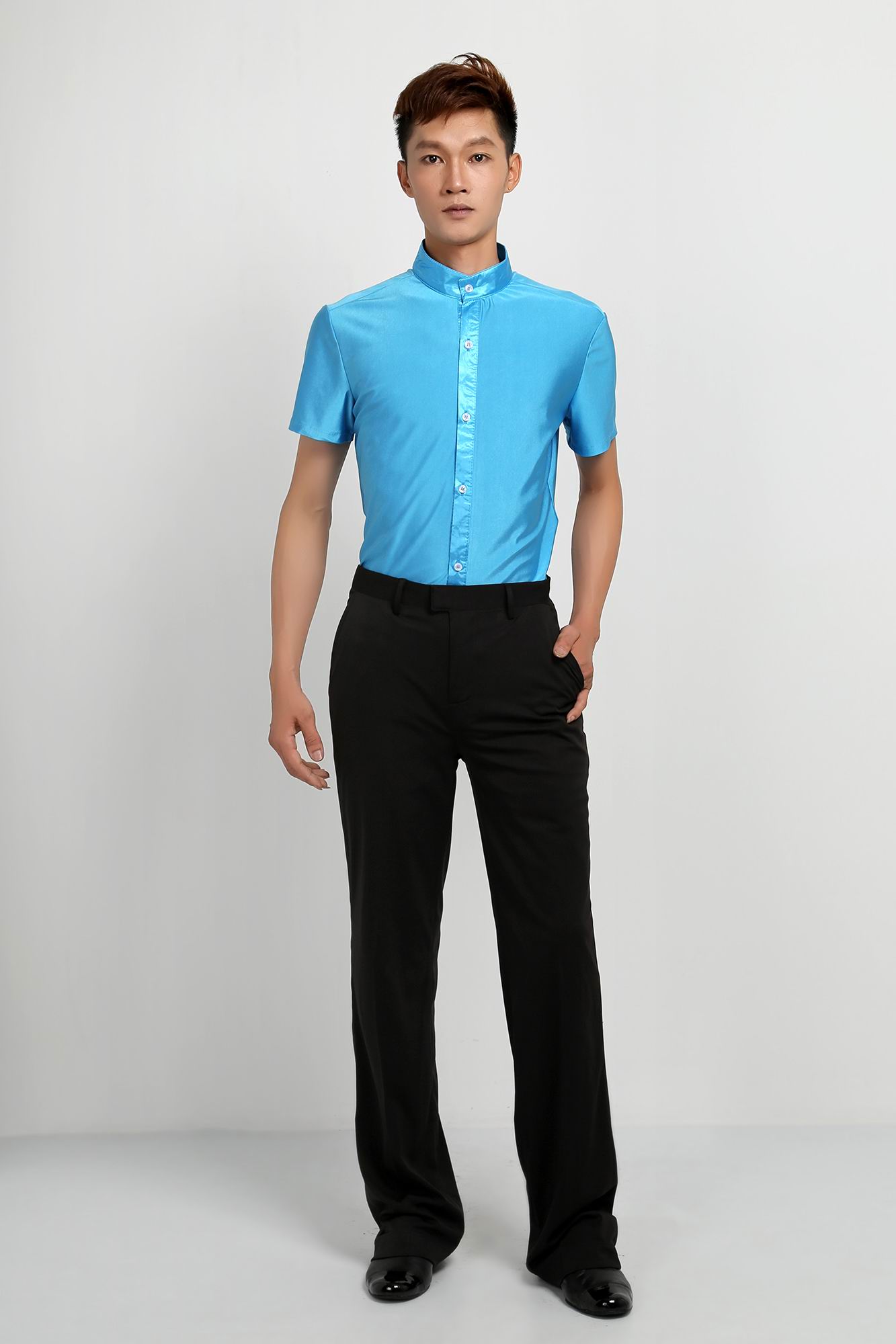Male Latin dance modern dance square dance national standard dance competition performance clothing social dance clothing practice dance clothing
