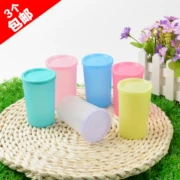 3 túi Tupperware 140ML QQ Cup Mini Scrub Không thấm nước Cup trẻ em Cup nhựa - Tách