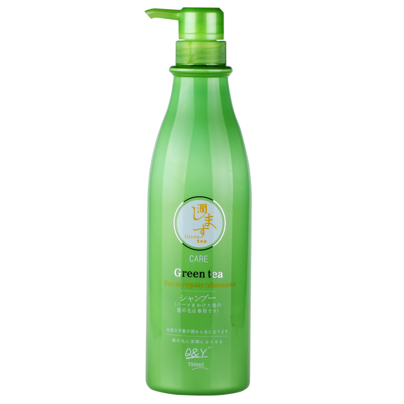 琴叶绿茶浓缩电烫后丰盈洗发蜜750ml护卷洗发水幼细发质750ml正品