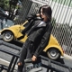 2018 mùa xuân mới Hàn Quốc phiên bản của hoang dã PU leather jacket BF da Harajuku chic xe máy ngắn lỏng áo khoác áo da lộn nữ Quần áo da