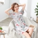 Áo ngủ nữ mùa hè cotton phiên bản Hàn Quốc của sinh viên tươi có thể mặc đồ ngủ gợi cảm cỡ lớn lỏng lẻo Xiêm dịch vụ tại nhà