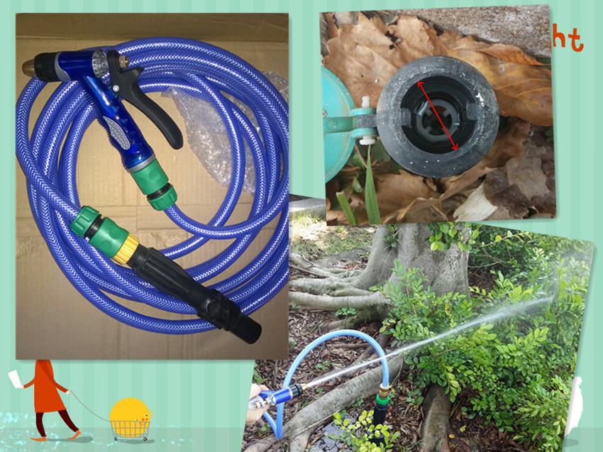 Community Green Belt Municipal Car Wash Water Joints High Strength Sea Blue Water Outlet Joint Special Car Wash Suit