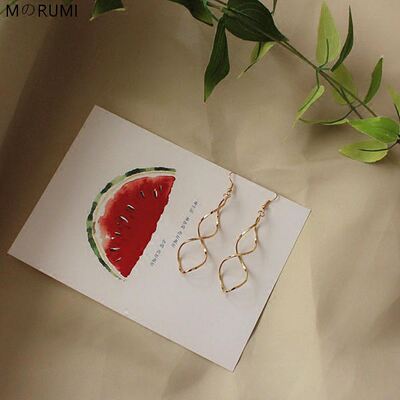 M RUMI minimalist design, unique and simple spiral long style, elegant earrings, stud earrings and ear clips, free shipping