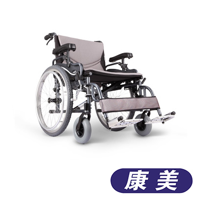 康扬 手动铝合金轮椅 KM-8520 X 折叠 轻便 老年老人轮椅车包邮ts