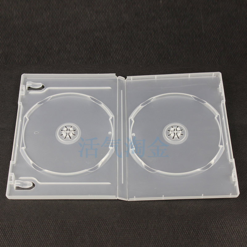 usd 4 17 55g rectangular double disc cd dvd box transparent double insert cd