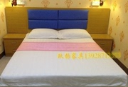 Chuỗi khách sạn nội thất tiêu chuẩn phòng đơn khung giường đầu giường giường nệm nệm TV tủ treo