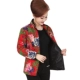 Phụ nữ trung niên mùa thu và mùa đông mặc áo mỏng bằng vải cotton nhỏ rộng cỡ mẹ tải cho người cao niên 50-60-70 tuổi áo kiểu trung niên u40 Phụ nữ cao cấp