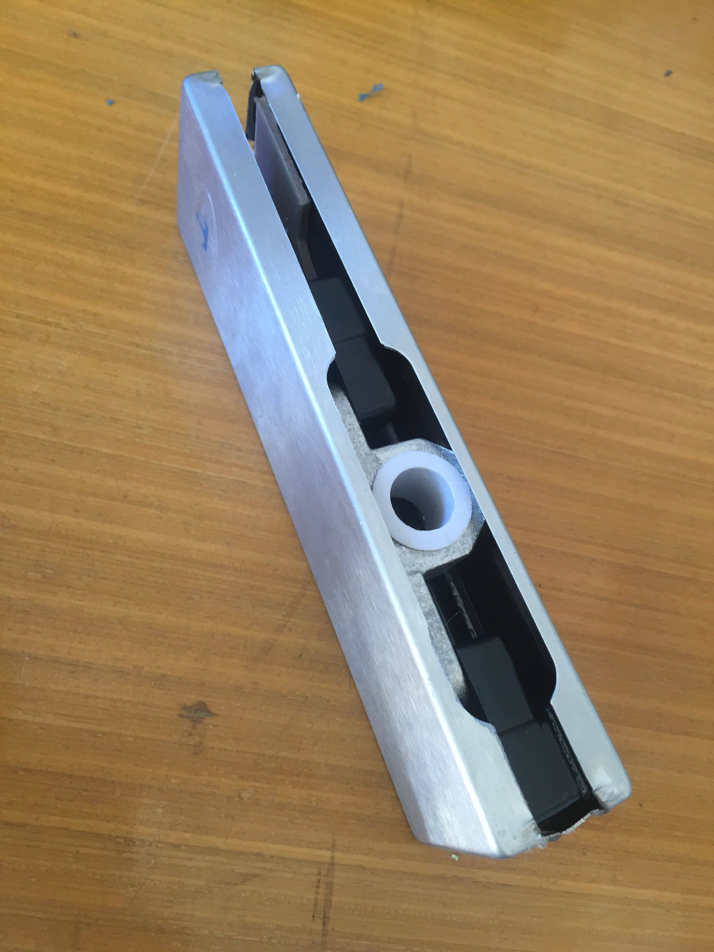 Frameless glass door clamp thickened iron clamp