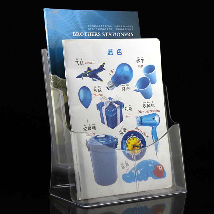 A4 Double - layer Plastic Desktop Display Frame Transparent Data Frame Flyer Display Box Advertising Catalogue Display Frame